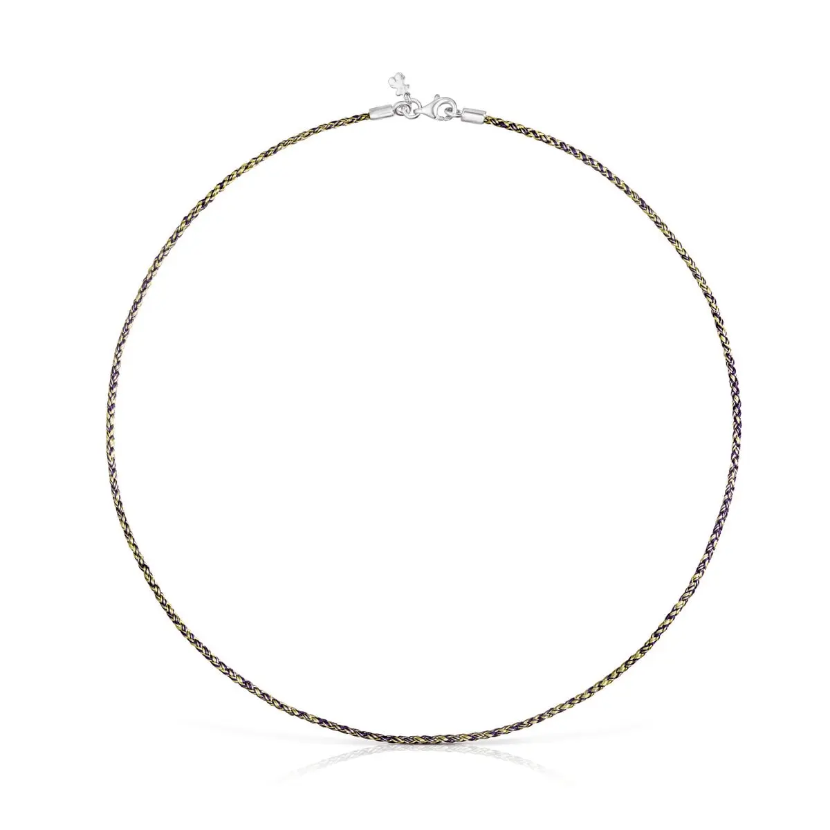 

Колье Tous Efecttous Yellow And Lilac Braided Thread With Clasp, серебро/мультиколор