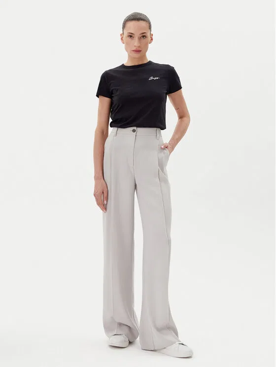 Футболка slim fit C_Elogo_20 Boss, черный — фото 2