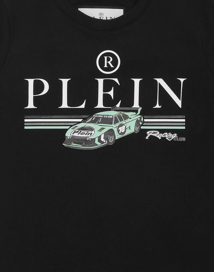 Футболка Philipp Plein 'Racing' черного цвета — фото 3