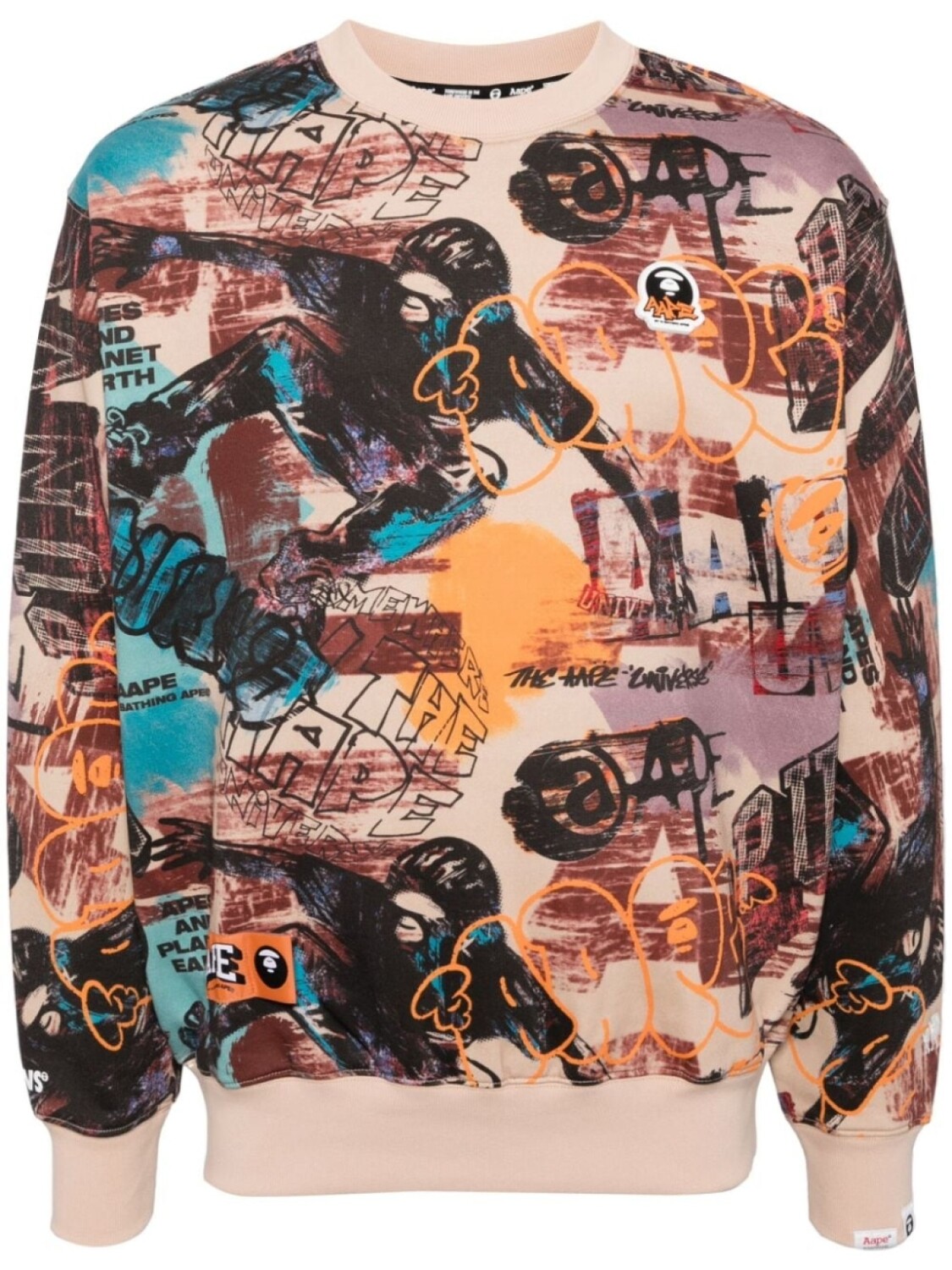 

AAPE BY *A BATHING APE худи с логотипом, серый