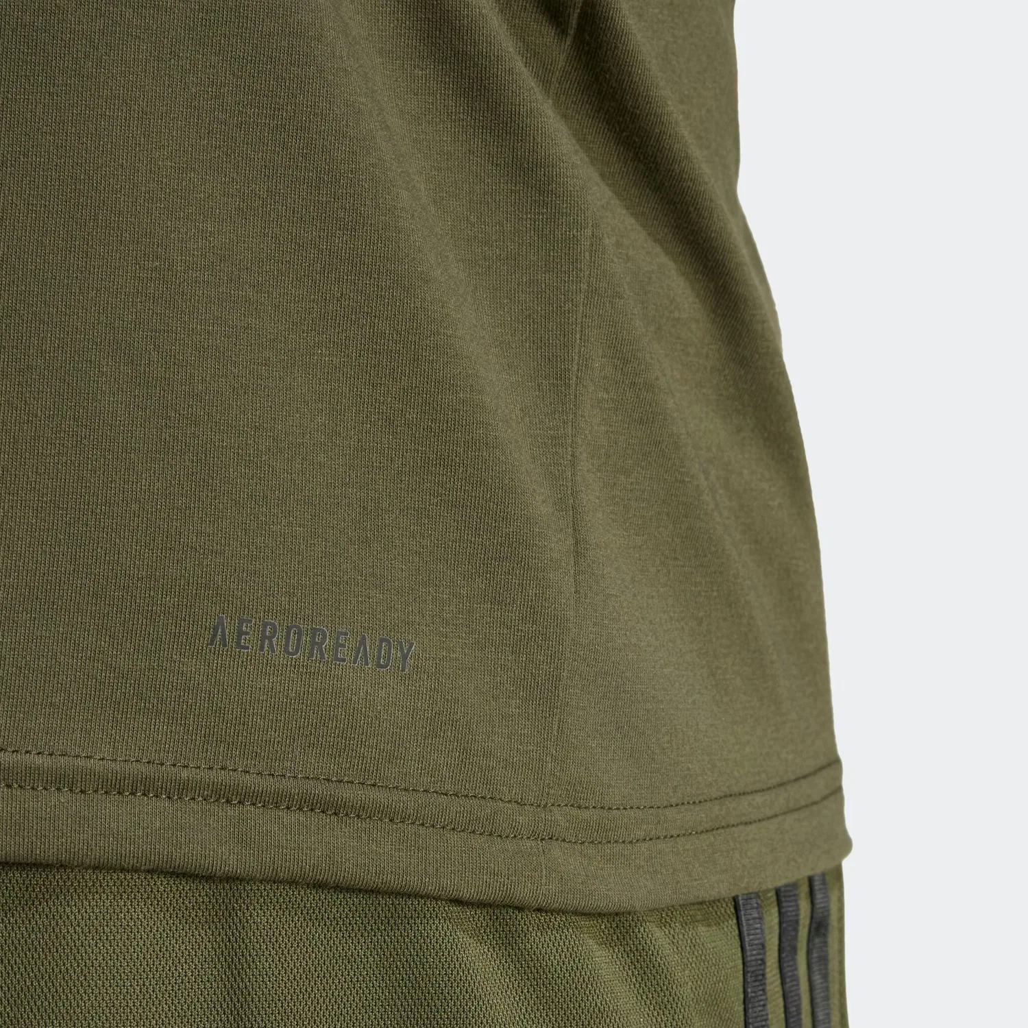 Мужская тренировочная футболка свободного кроя Adidas Performance, Night Cargo/Black — фото 4