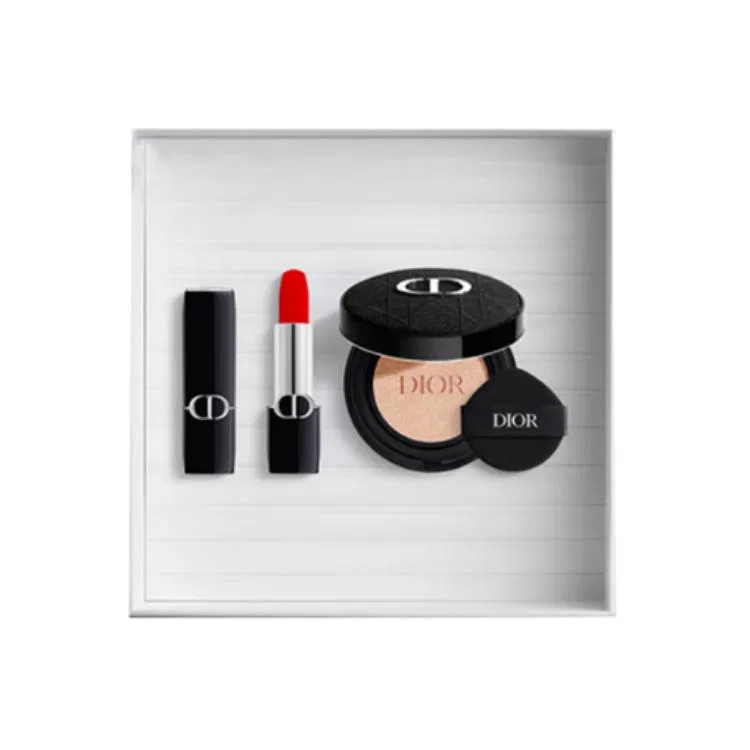 Женский набор косметики с помадой и тональным кремом Velvet Mist Lipstick 688, DIOR, 0N — фото 4