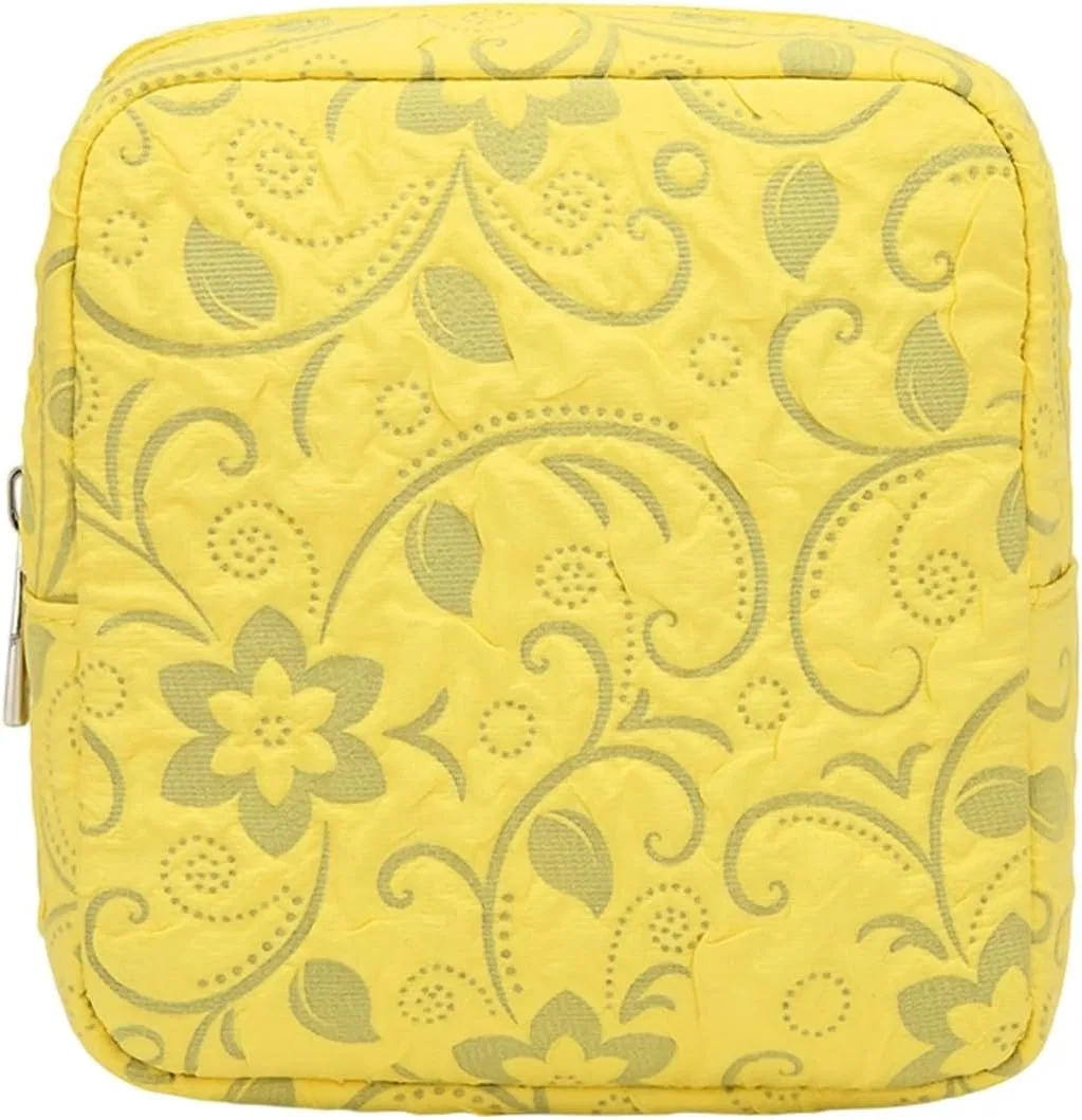 Косметичка с ручкой, Large Capacity, Polyester, Yellow Generisch