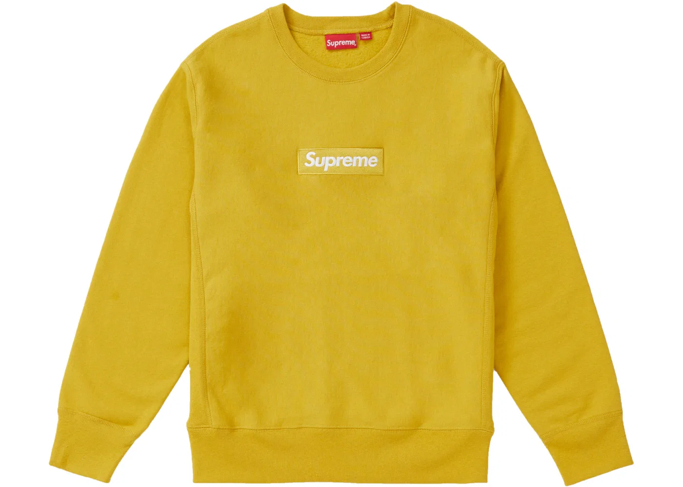 Мужской свитшот с принтом Supreme Mustard