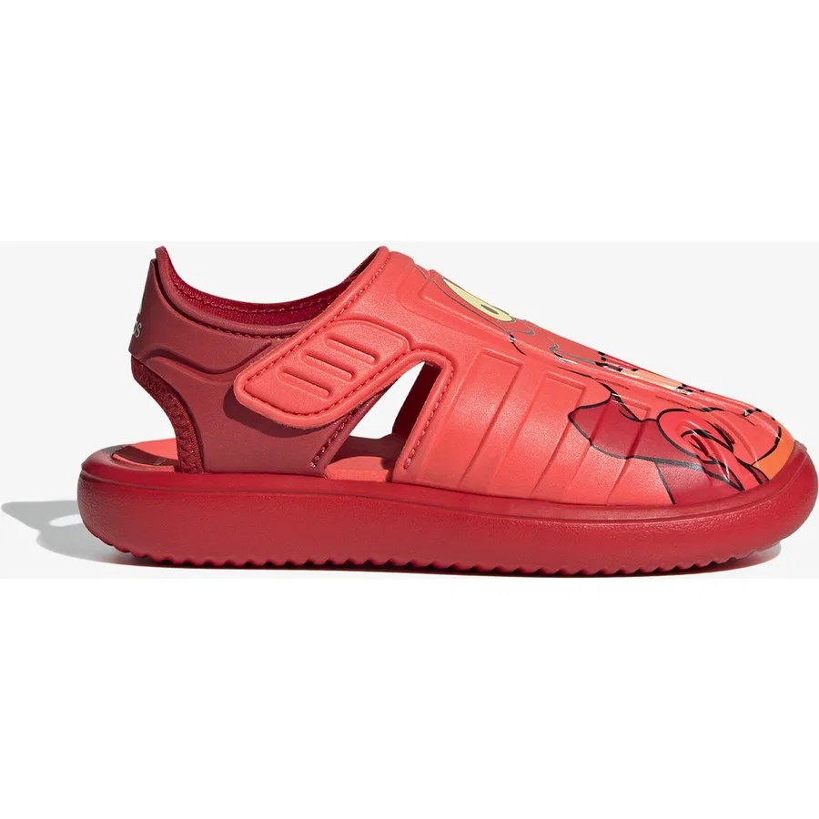 Детские сандалии с закрытым носком с принтом Sebastian adidas, Красный