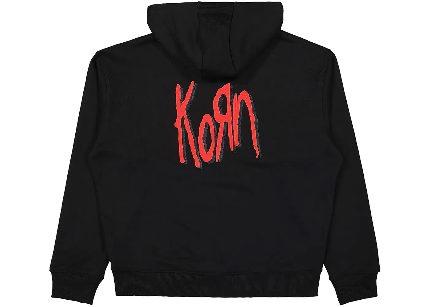 Мужская худи с принтом Adidas x KoRn Logo Black — фото 2