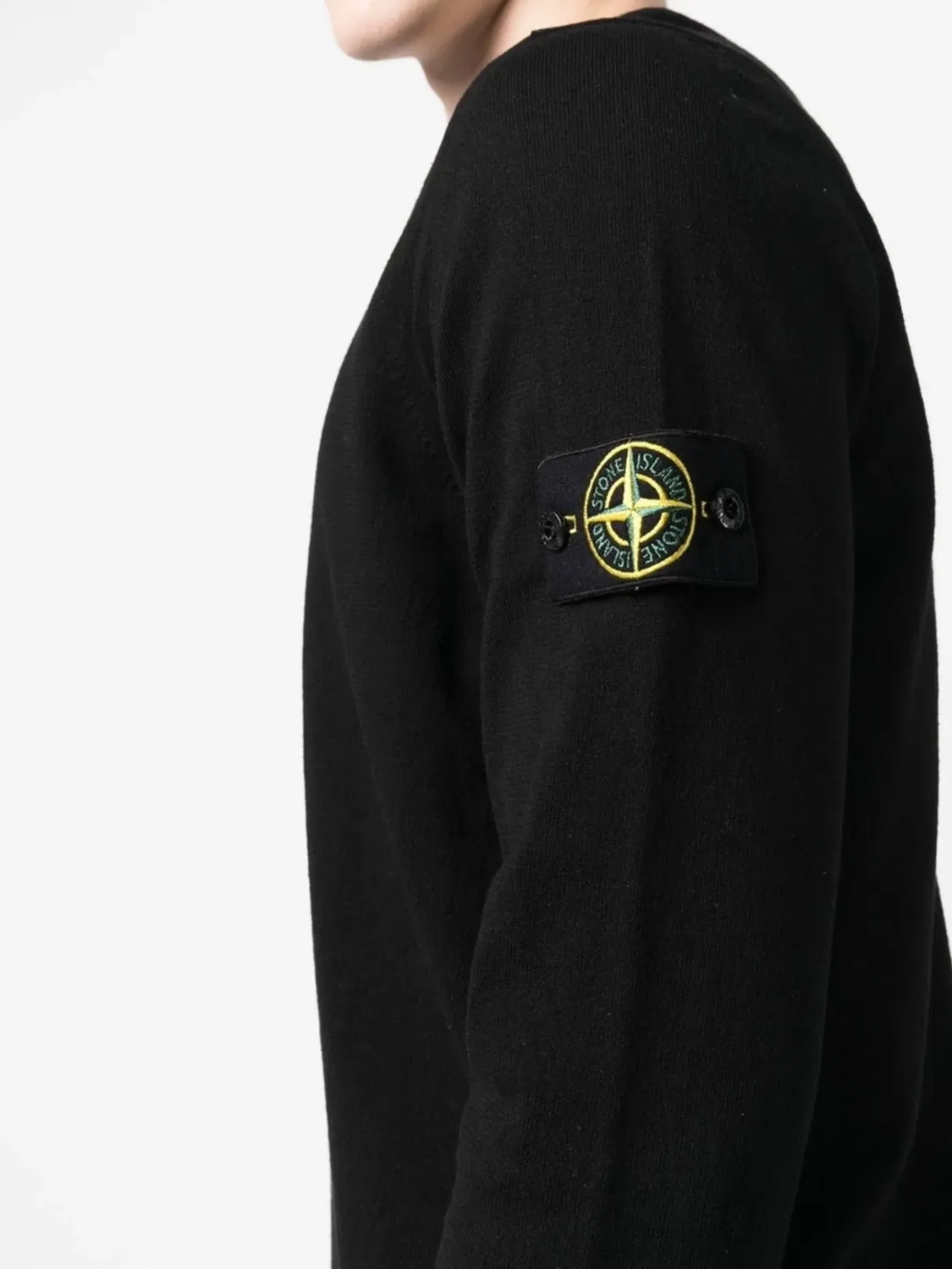 Stone Island Джемпер с круглым вырезом, черный — фото 4