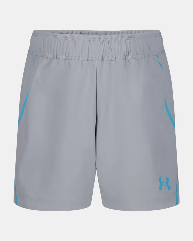 Шорты детские 2-в-1 с компрессионным вкладышем UA Reflect 2-in-1 UnderArmour, Mod Gray/Fresco Blue