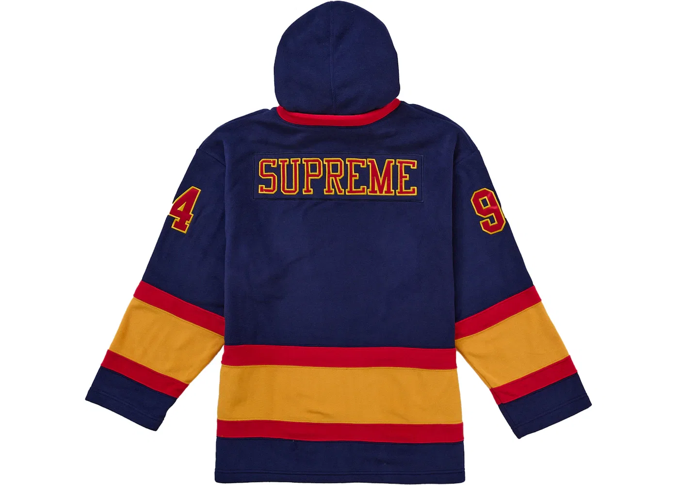 Мужская хоккейная джерси с капюшоном из Polartec Supreme Navy — фото 2