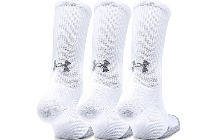 Детские гольфы до колена с логотипом Under Armour, 3 пары, белые — фото 4