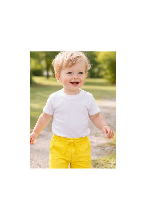 Детские шорты для мальчиков хлопковые Fancykidsantalya, Yellow — фото 3