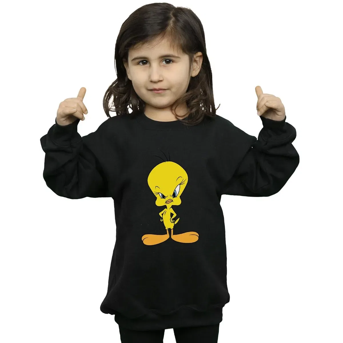 Свитшот с принтом Tweety Looney Tunes, Black