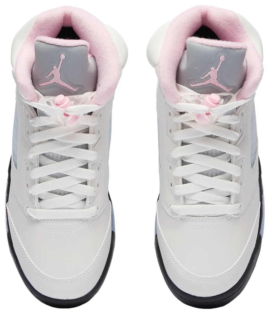 Кроссовки для мальчиков Air 5 Retro OG Jordan, цвет White/Soft Pink/Black — фото 4