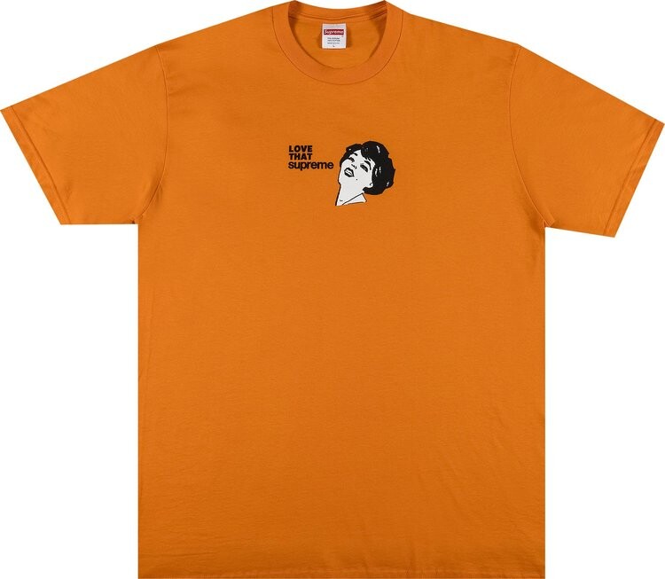 

Футболка Supreme Love That Tee 'Orange', оранжевый