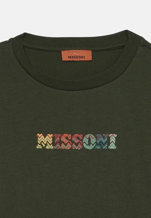 Футболка унисекс с принтом Missoni, зеленый — фото 3