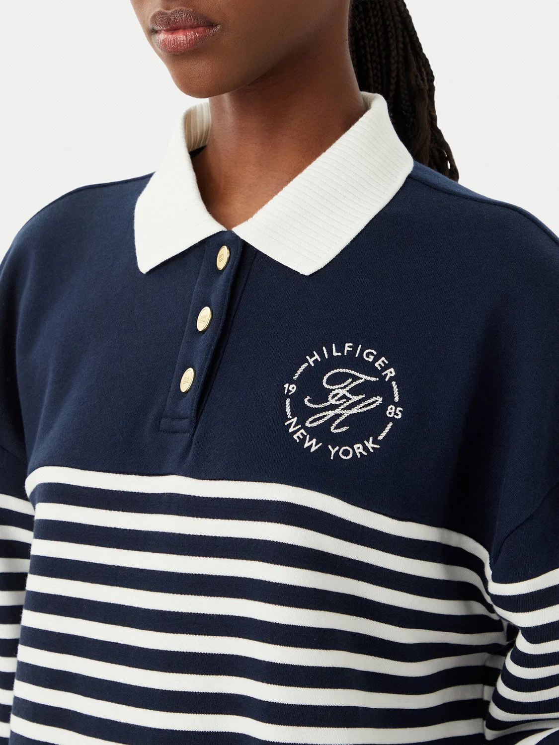 Женская толстовка стандартного кроя Tommy Hilfiger, темно-синий — фото 4