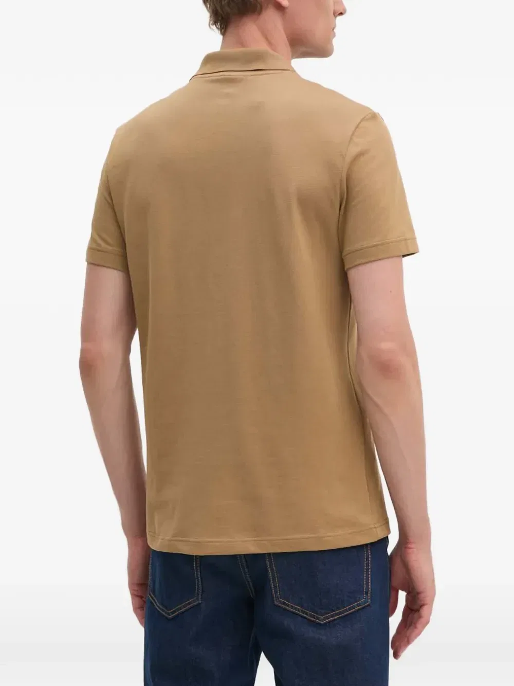 Рубашка-поло с нашивкой-логотипом Lacoste, бежевый — фото 3