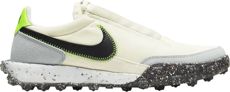 

Кроссовки Nike Wmns Waffle Racer Crater 'Pale Ivory Electric Green', кремовый, Бежевый, Кроссовки Nike Wmns Waffle Racer Crater 'Pale Ivory Electric Green', кремовый