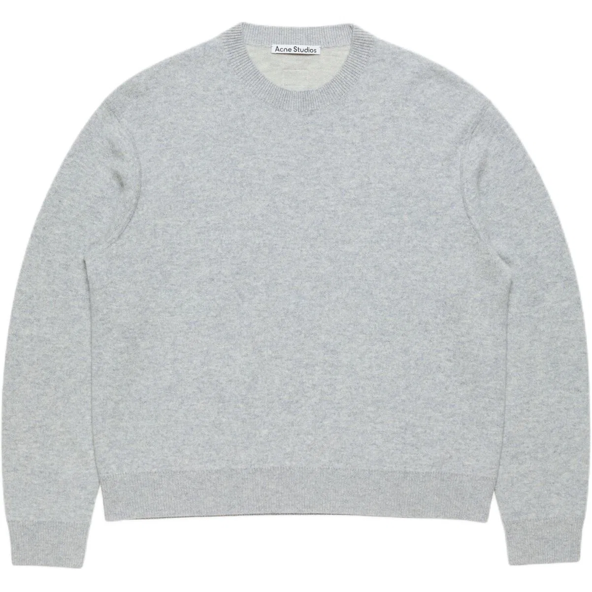 Мужской кашемировый свитер с круглым вырезом Cool Heather Gray Acne Studios, Cool Heather Gray
