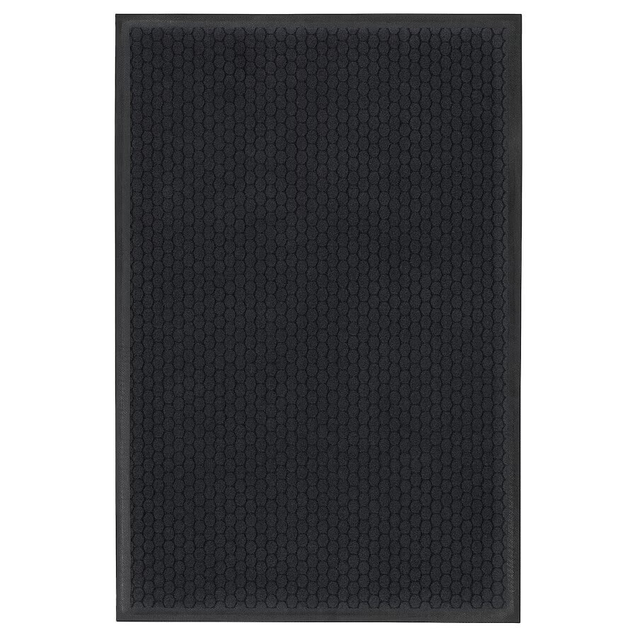 

Коврик придверный Ikea Vattenverk 60х90 см, темно-серый