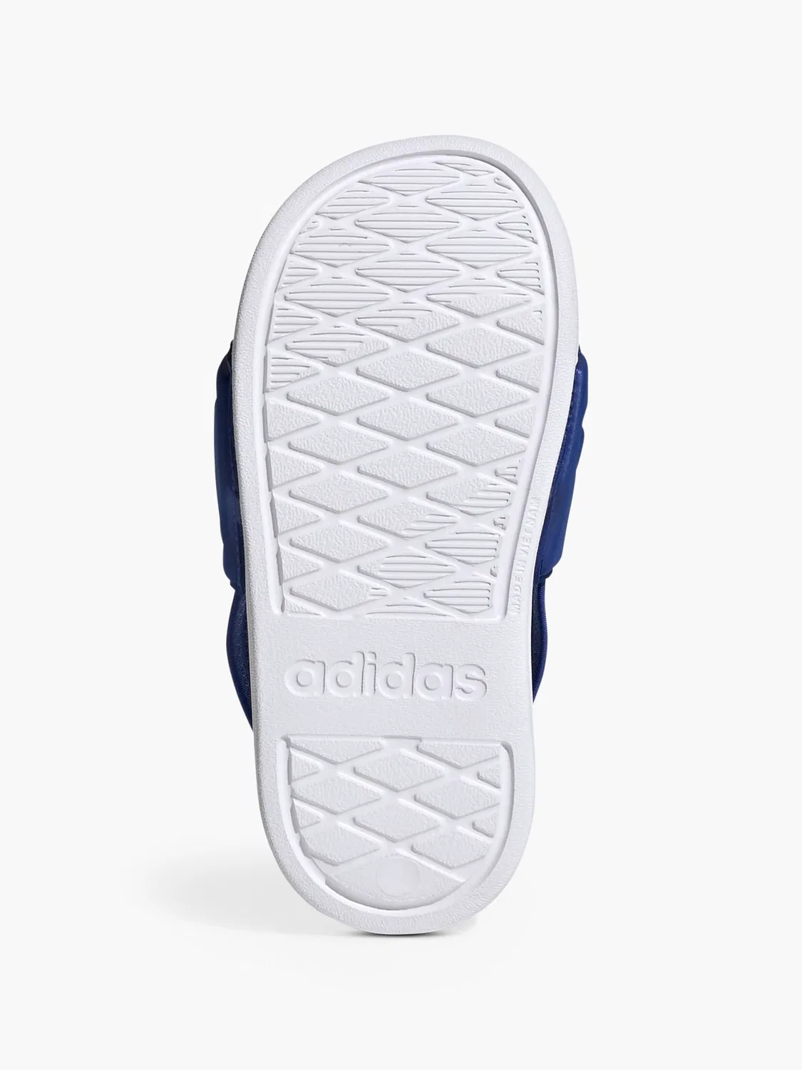 Детские шлепанцы с эластичной вставкой Adidas, синий — фото 4