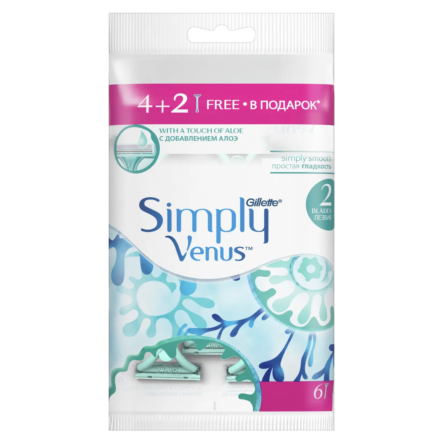 

Gillette Venus женские бритвы, 6 шт/1 упаковка