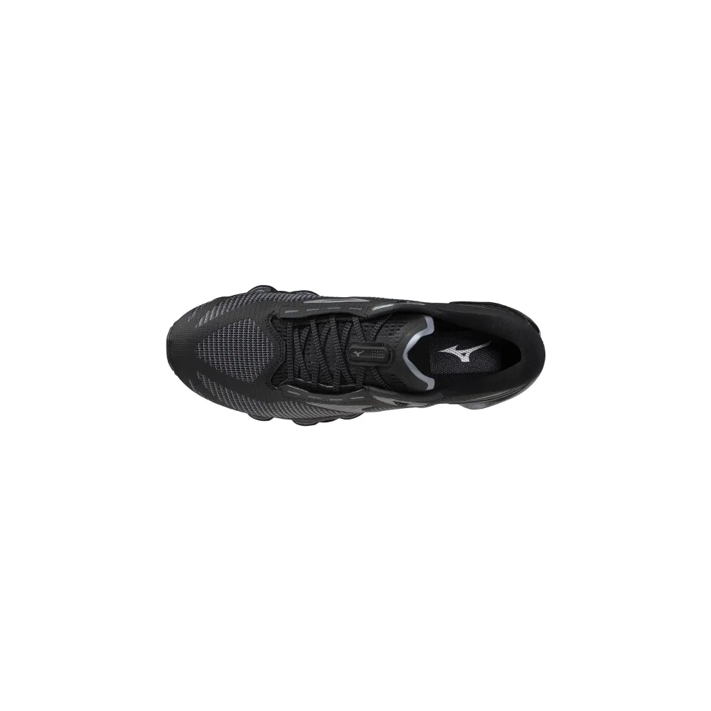 Детские кроссовки для бега с амортизацией Wave Prophecy 15 Black Grey Mizuno — фото 4