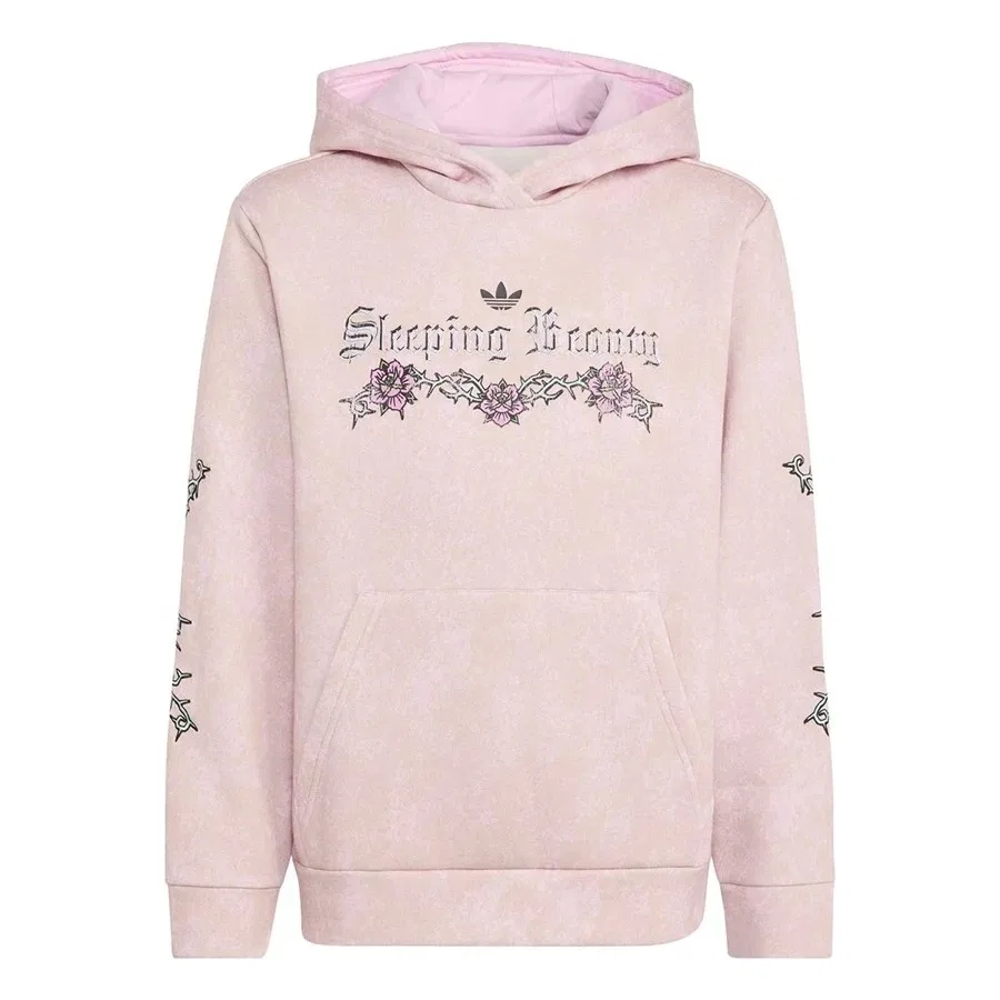 Детский свитшот с принтом Disney Villains Loose Washed Gfx Hoodie adidas, Розовый