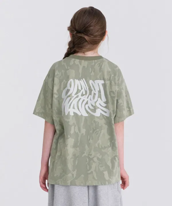 Футболка с камуфляжным принтом, Ocelot Junior, хаки
