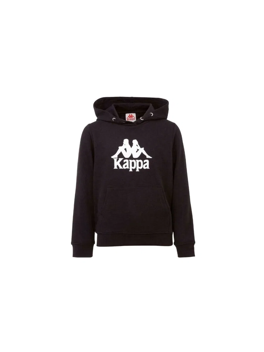 Толстовка KAPPA 'Kappa Taino Kids Hoodie' черного цвета