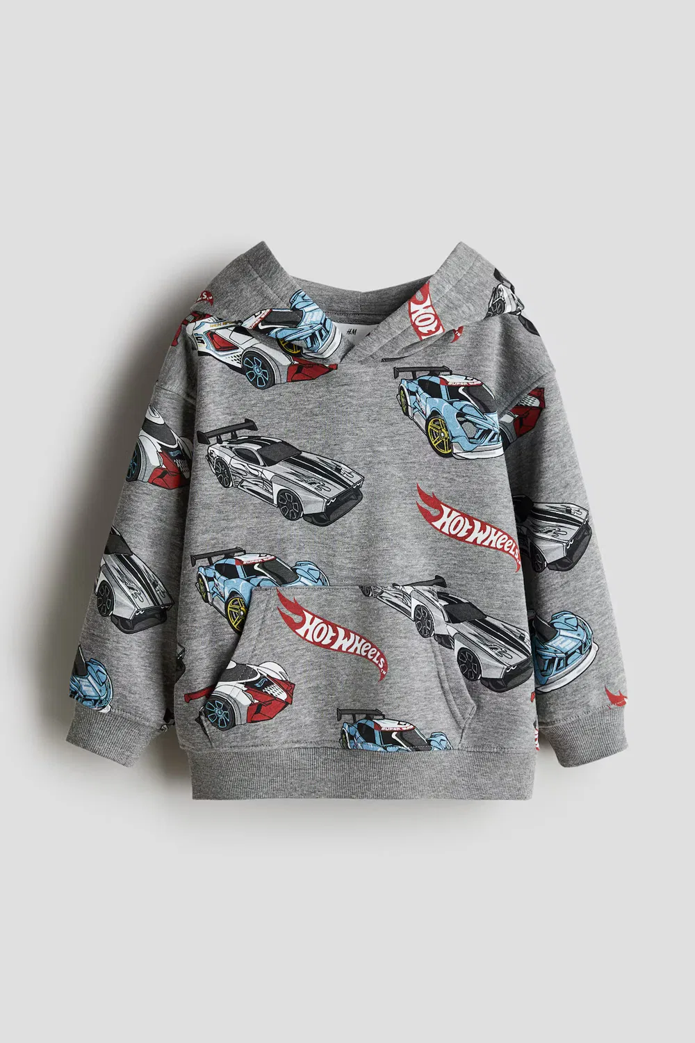 Худи с принтом H&M, Graumeliert/Hot Wheels — фото 4