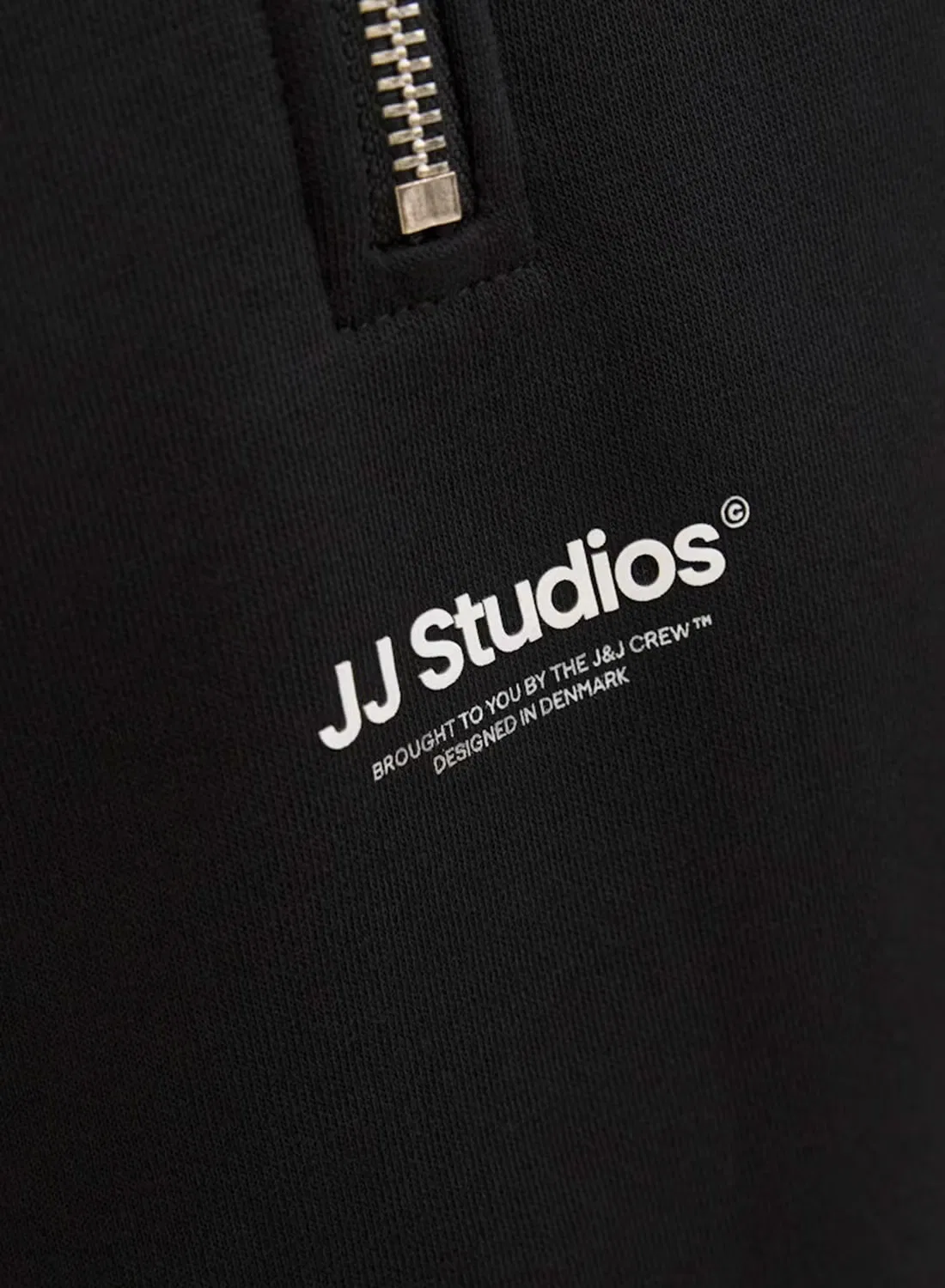 Свитшот на молнии с ворсом Jjesoho Jack & Jones Junior, черный — фото 4