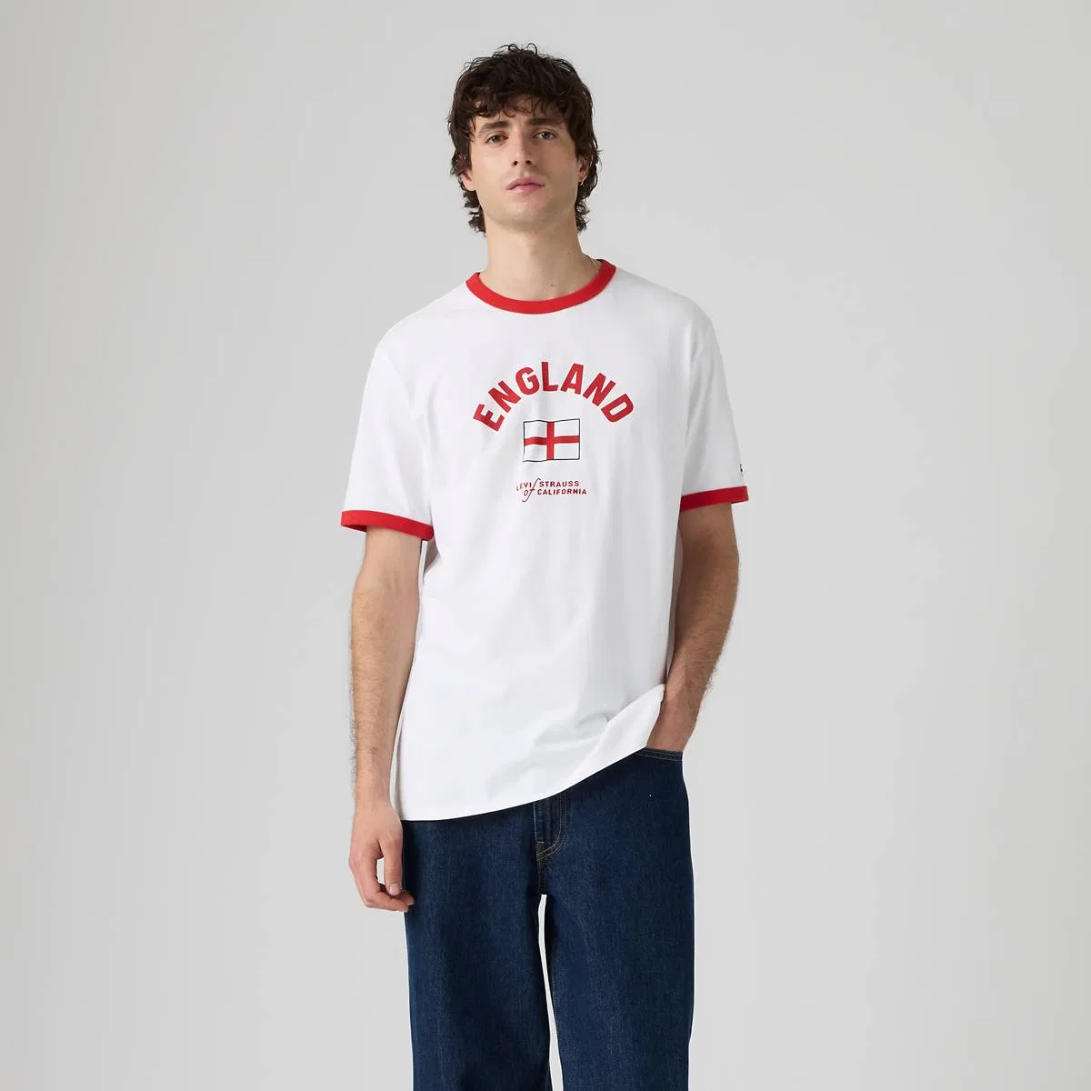 Английская футболка с кольцевым рисунком Levi's, England - Multi-Color — фото 3