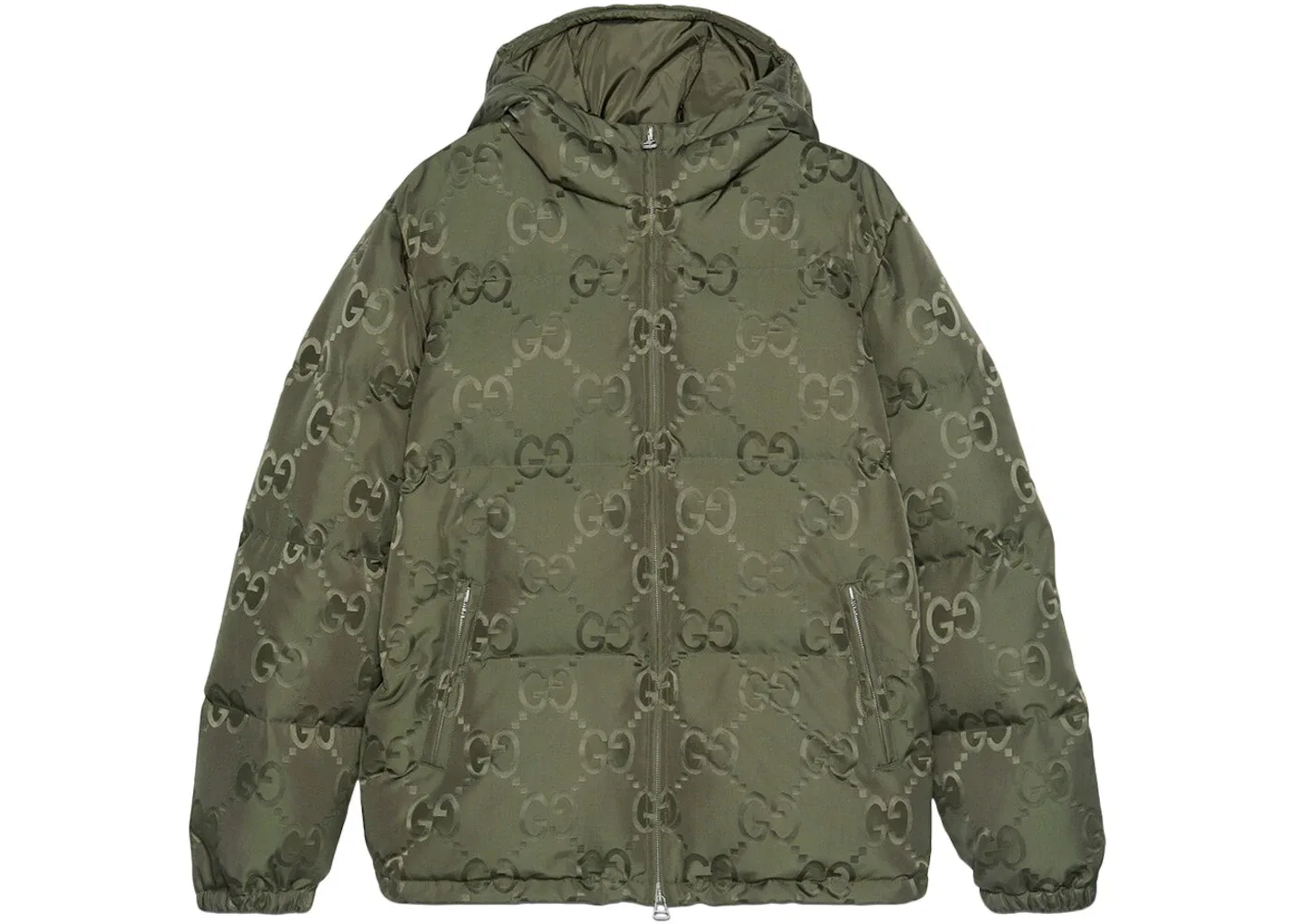 Мужская куртка с принтом Jumbo GG Gucci, Green