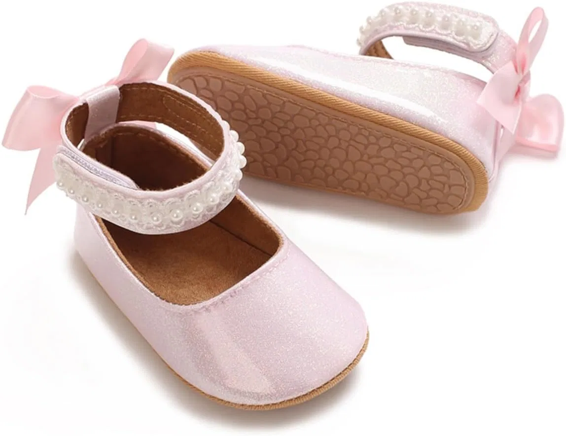 Детские туфли Мэри Джейн для девочек LAFEGEN, Shinny Pink — фото 4