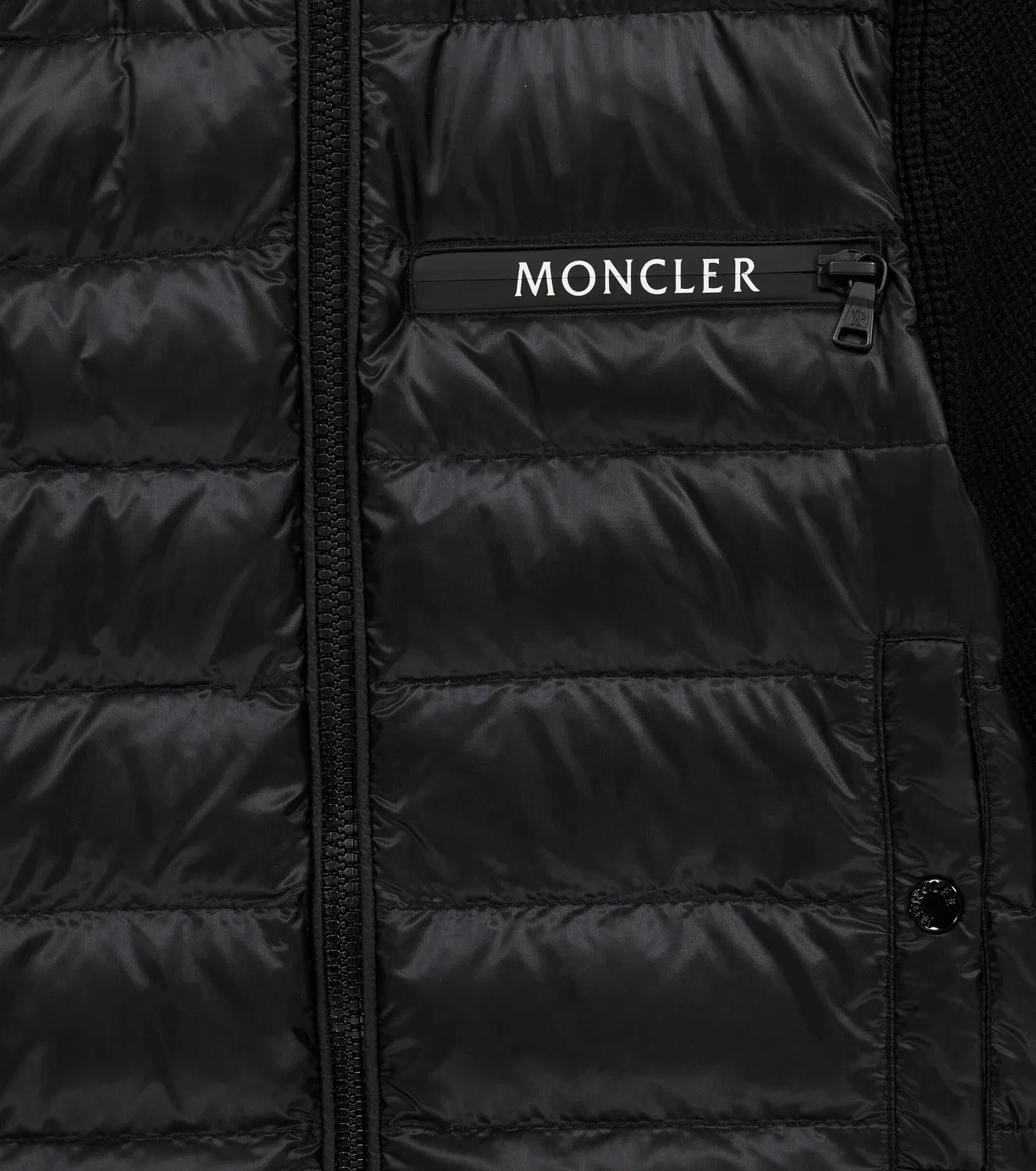 Утепленная пуховая куртка Moncler Enfant, черный — фото 3