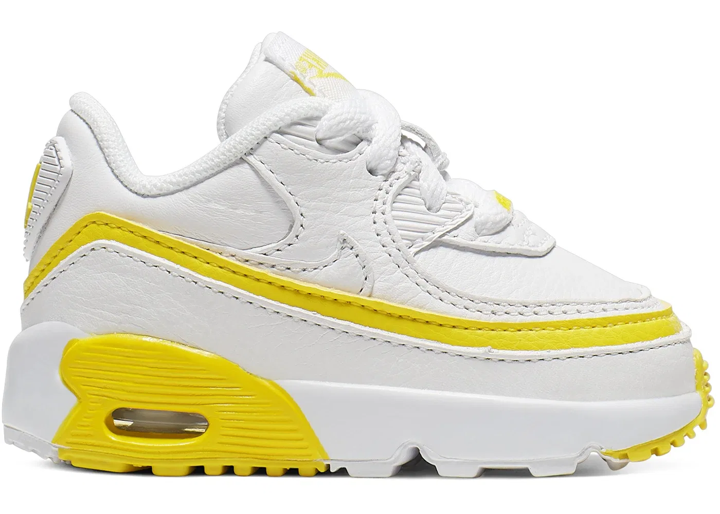 Детские кроссовки Lifestyle Nike Air Max 90, White/Opti Yellow