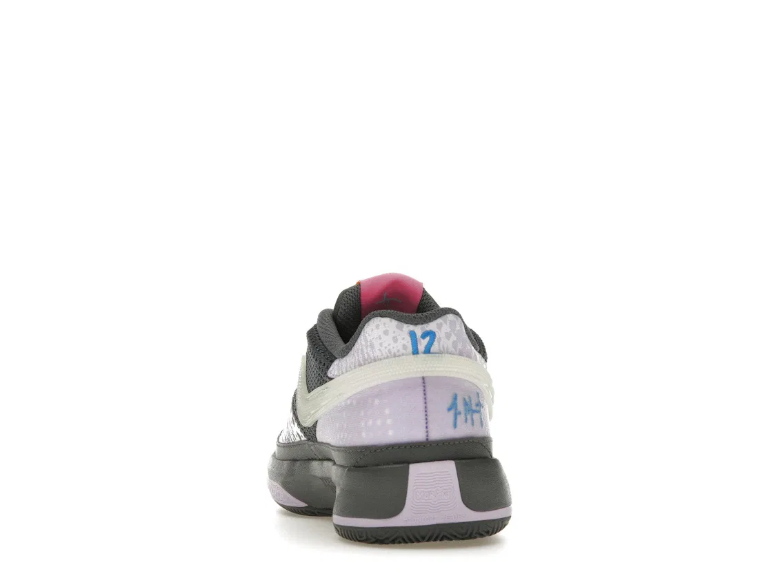 Детские кроссовки для баскетбола Nike Ja 1, Iron Grey/Glow/Lilac Bloom/Light Photo Blue — фото 4
