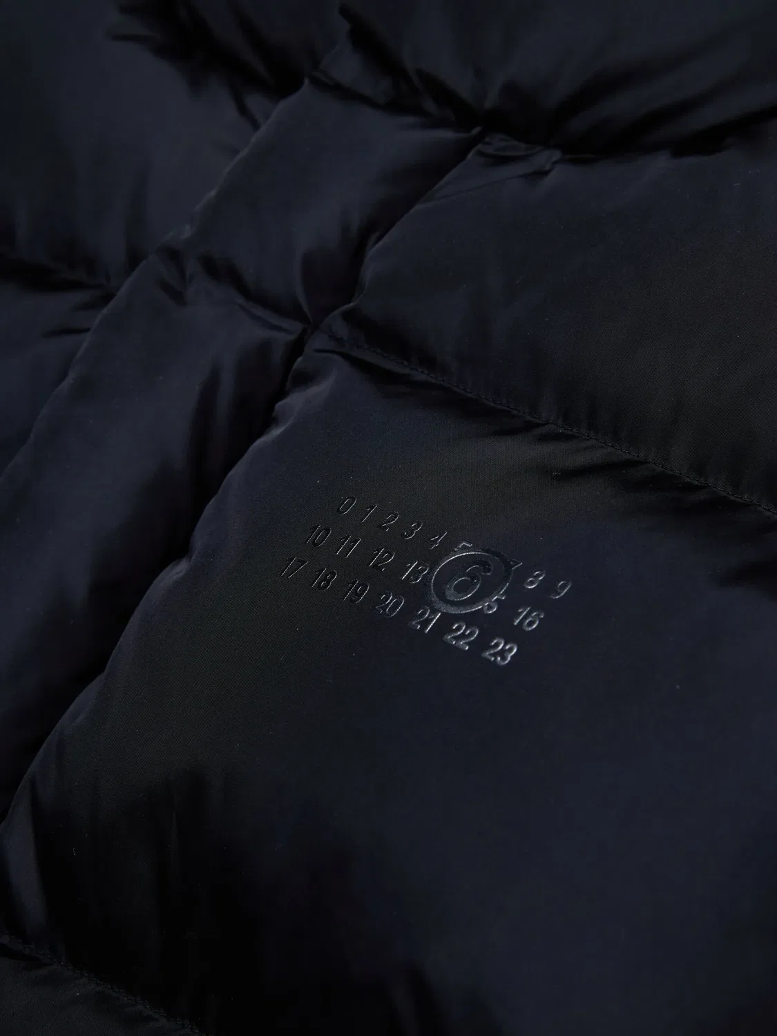 Куртка-жилет с принтом чисел MM6 Maison Margiela, черный — фото 2