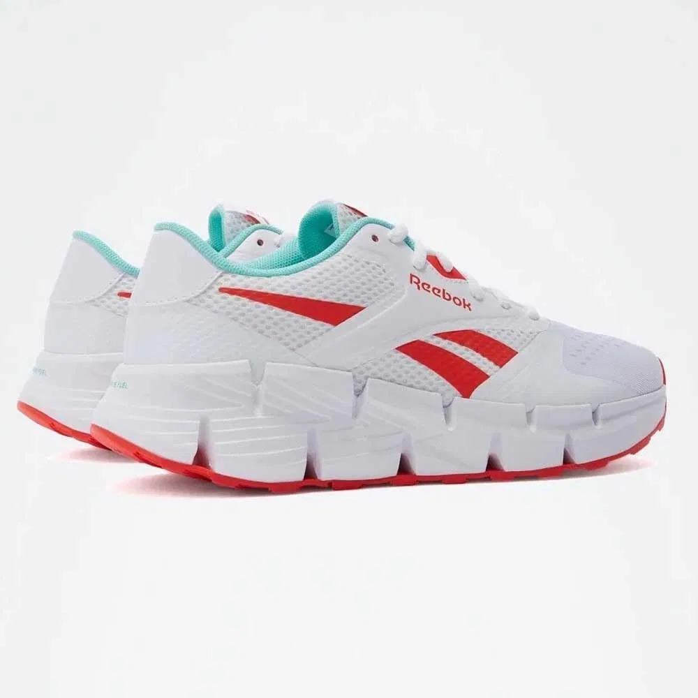 Детские кроссовки для девочек с технологией Zig Reebok Zig Dynamica 5, White Aiaqua Energyred — фото 4