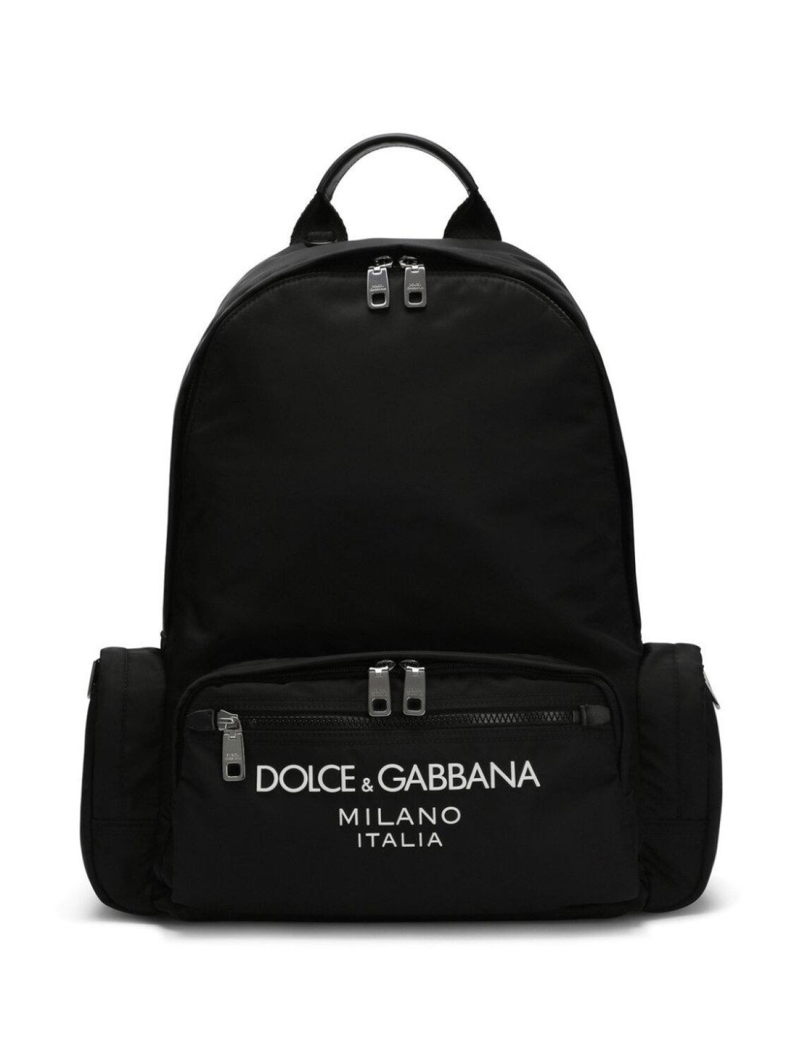 

Рюкзак на молнии с логотипом Dolce & Gabbana, черный