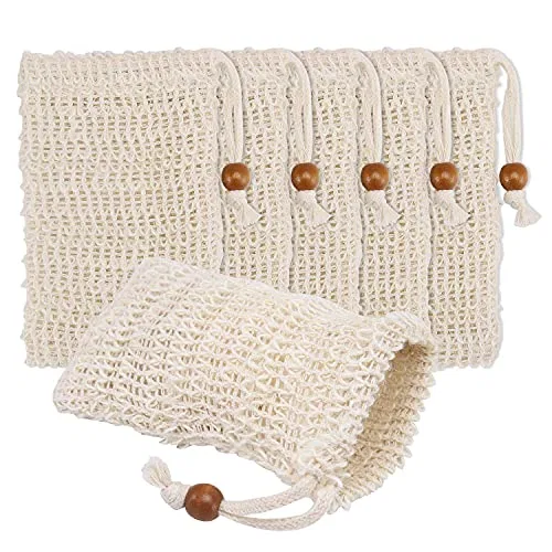 Мыльные мешочки для скрабирования, XzhixiangKing, 36 шт, 14.5x9.5 см, Beige
