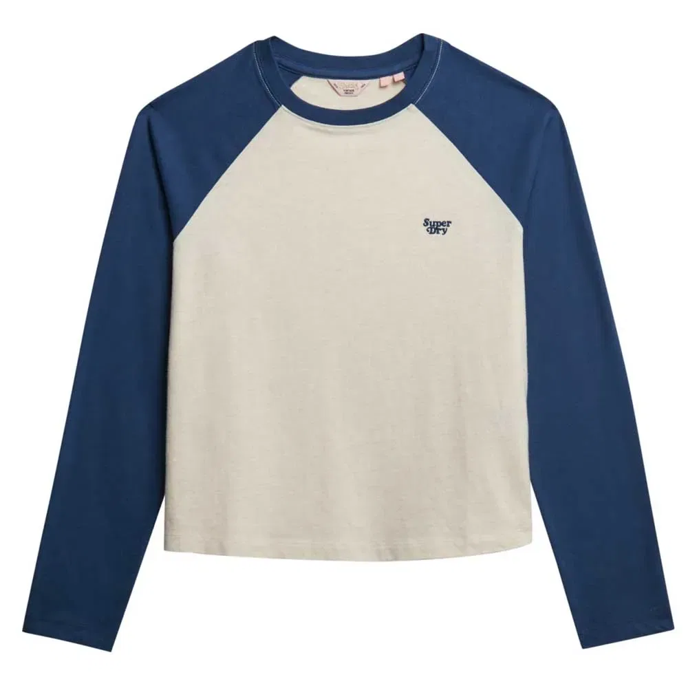 Лонгслив с логотипом Essential Logo Baseball Superdry, белый