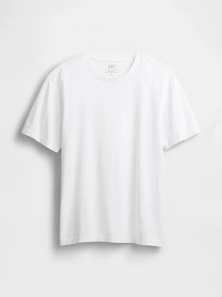 Женская свободная футболка GAP, White — фото 4