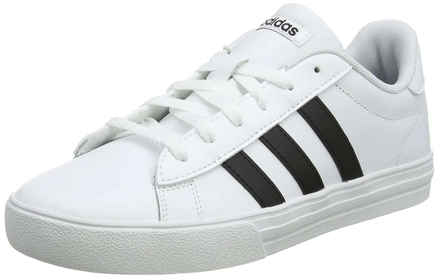 Детские кроссовки для мальчиков с низким вырезом Daily 2.0 Adidas, White Ftwwht Cblack Ftwwht
