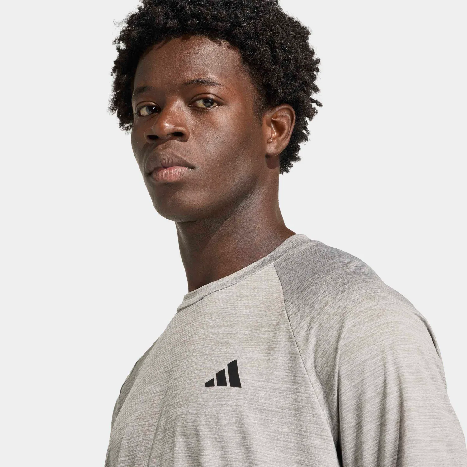Мужская футболка с технологией Climacool Adidas Performance, Grey Two/Ch Solid Grey — фото 4