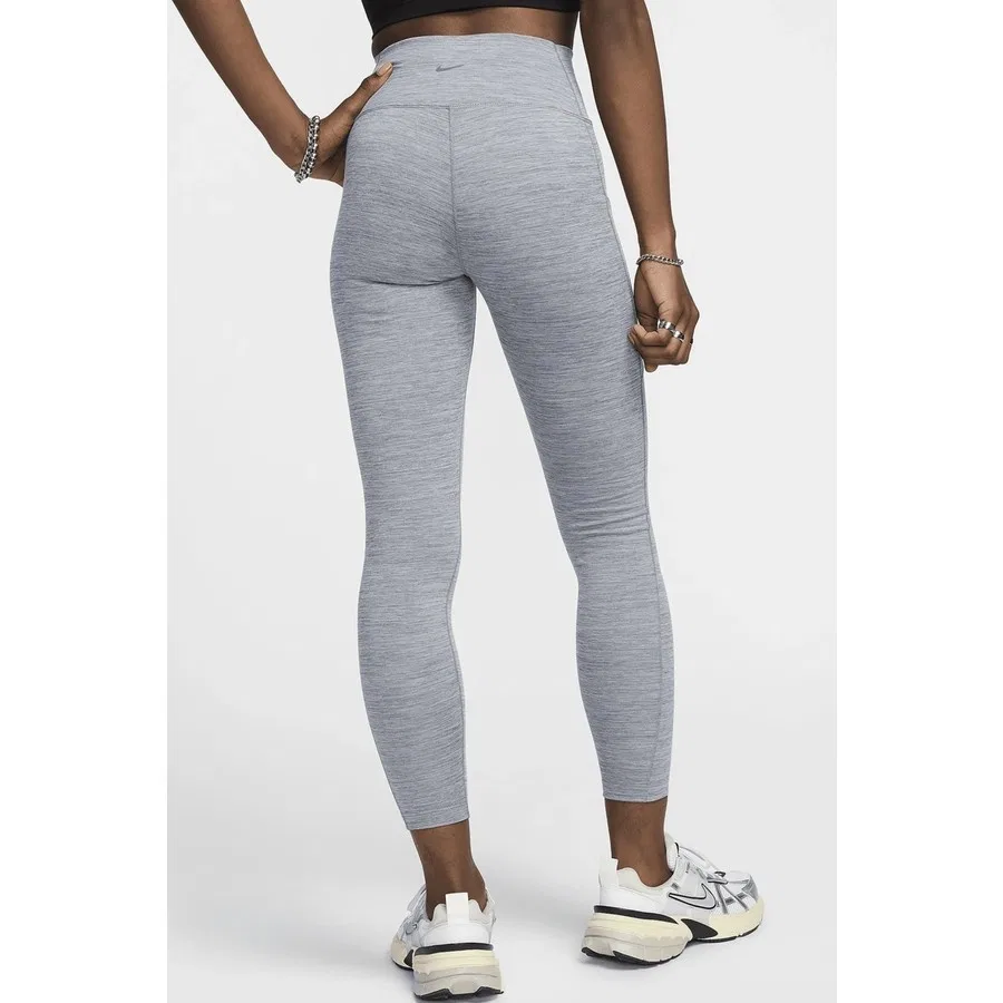 Леггинсы с высоким поясом и карманами One Dri Fit High Rise 7/8 Nike, Серый — фото 2