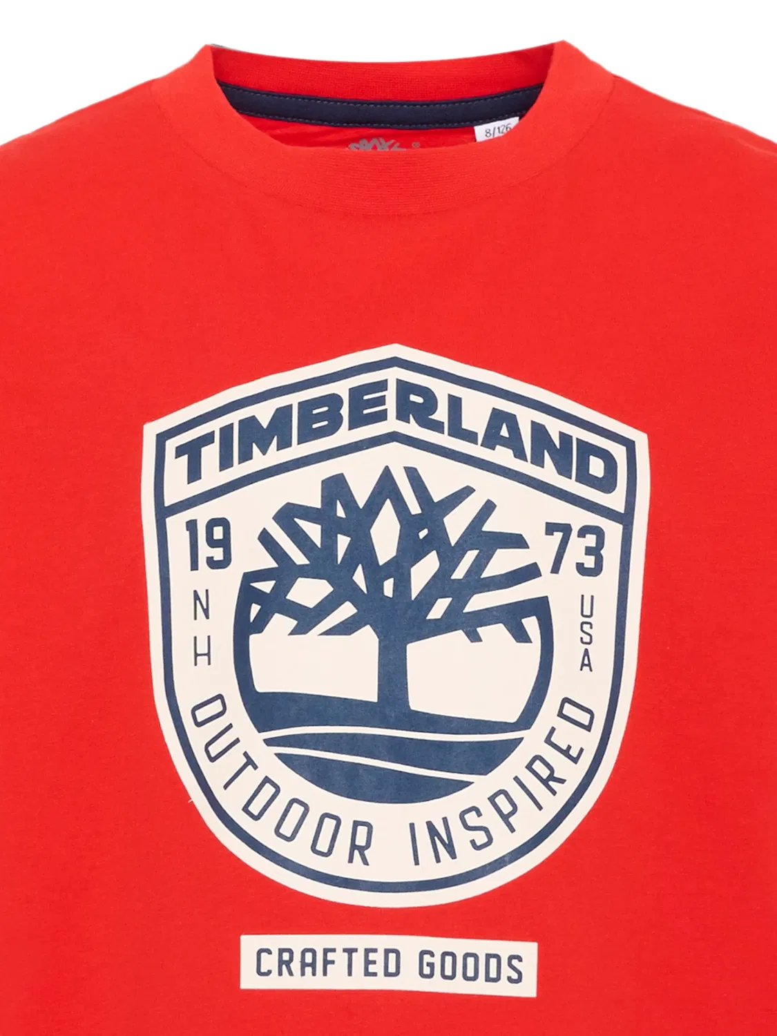 Футболка из органического хлопка с логотипом Timberland Kids, красный — фото 3