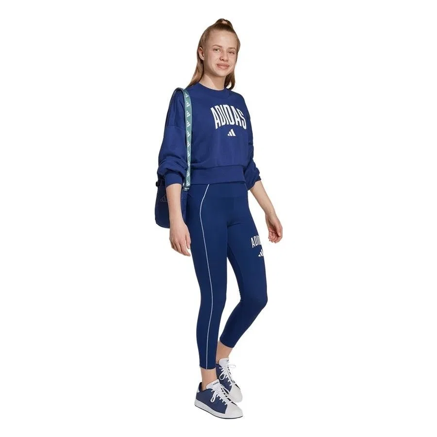 Детский свитшот с круглым вырезом JG CLGT FT SWT JM1535 adidas, Синий — фото 3