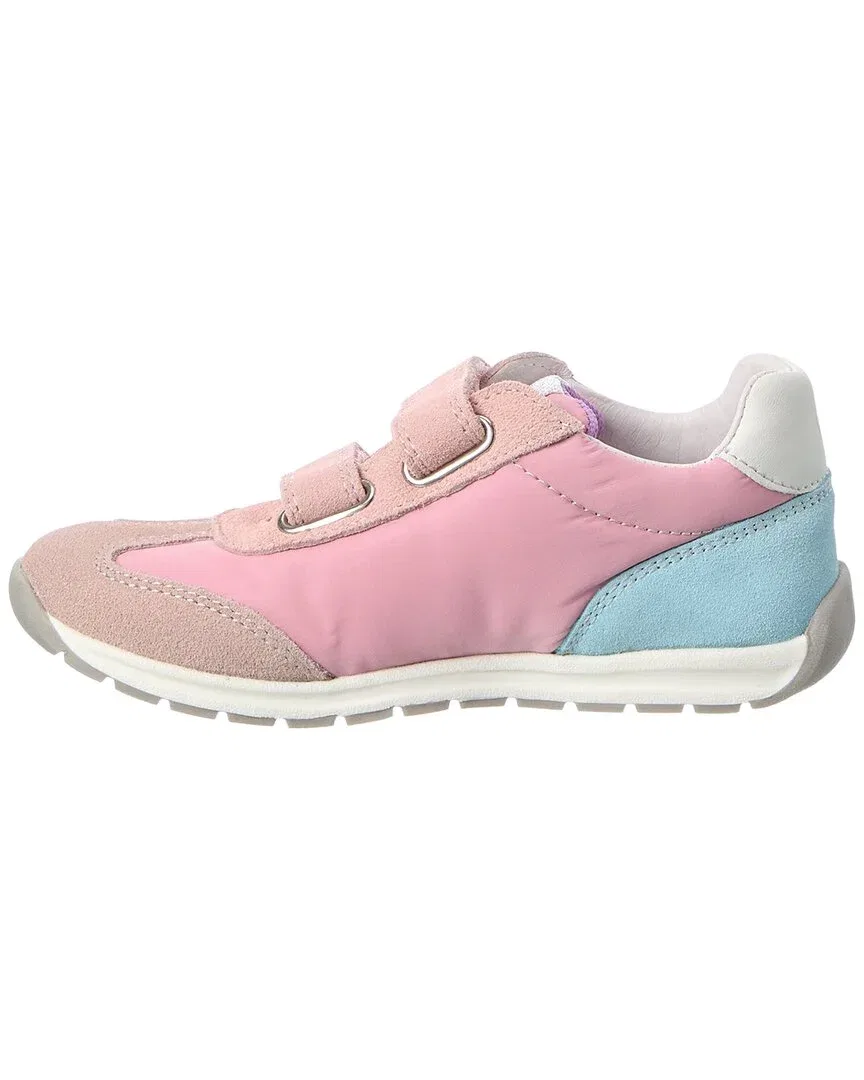 Детские кроссовки кожаные на липучке Naturino Singery Low Leather Sneaker, синий — фото 2